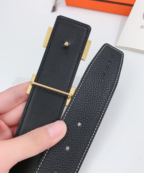 1:1 Replica Hermes H Belt Buckle & Reversible Black For Women, Women Belt