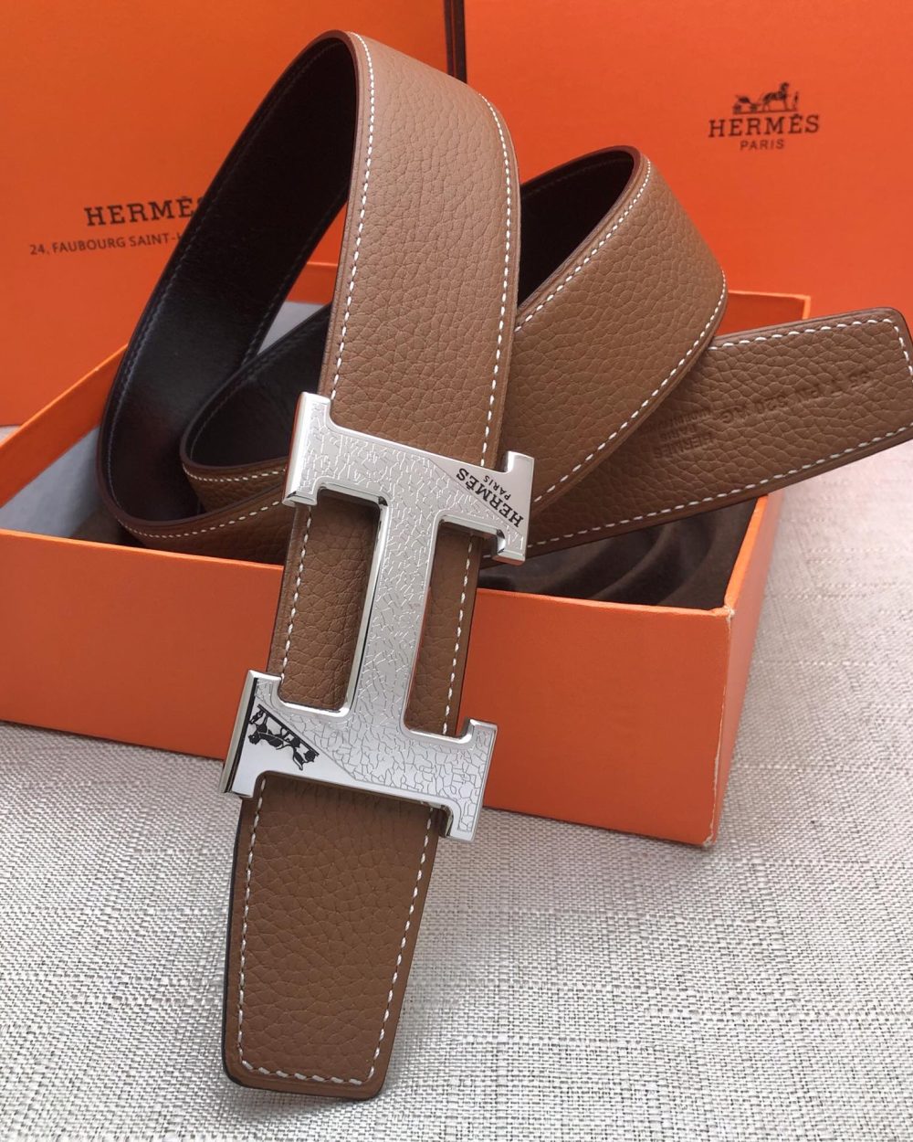 1:1 Replica Hermes H Belt Buckle & Reversible Black For Women, Women Belt