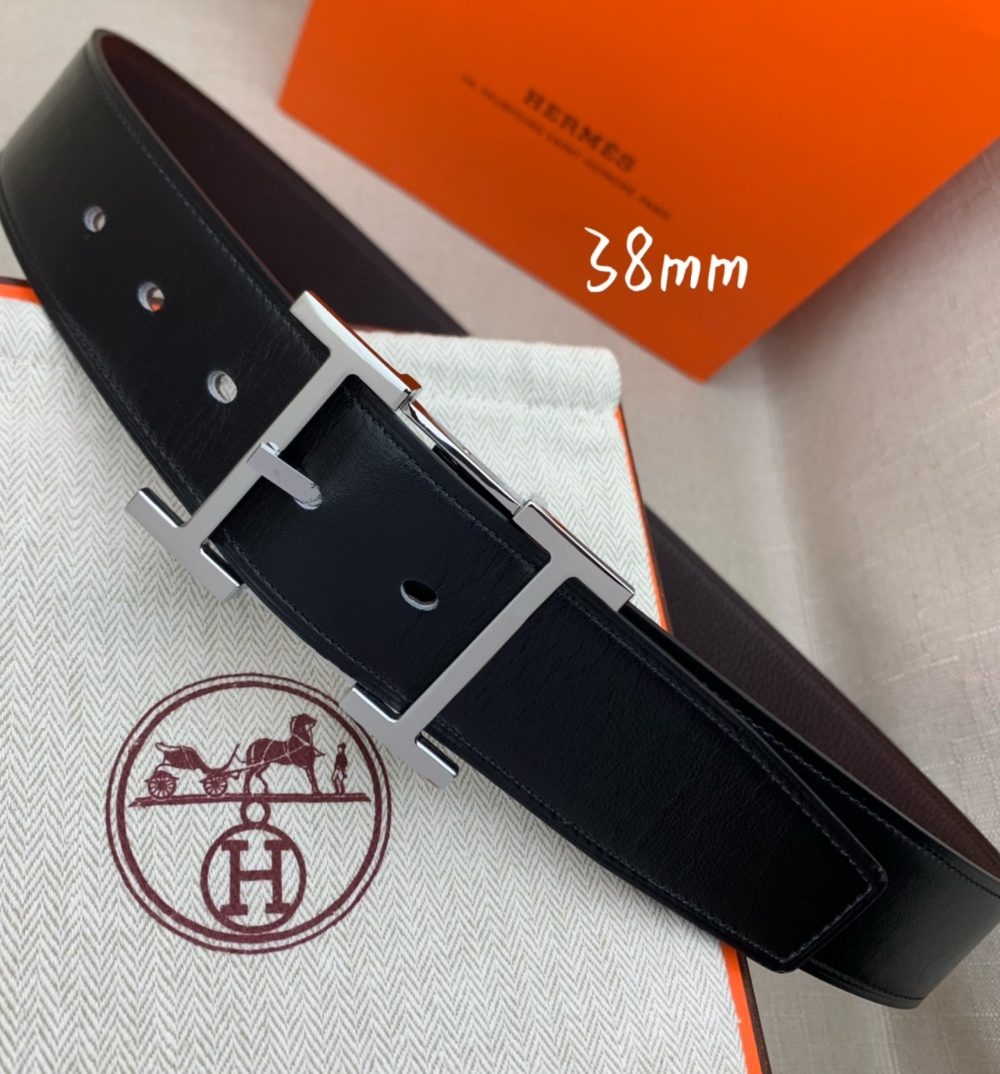 1:1 Replica Hermes H Belt Buckle & Reversible Black For Women, Women Belt