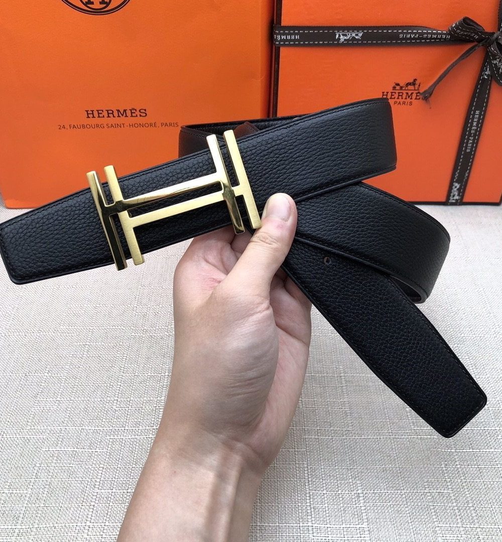 1:1 Replica Hermes H Belt Buckle & Reversible Black For Women, Women Belt