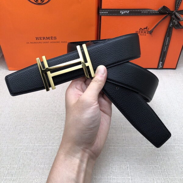 1:1 Replica Hermes H Belt Buckle & Reversible Black For Women, Women Belt
