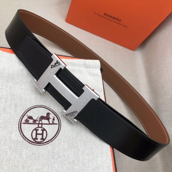 1:1 Replica Hermes H Belt Buckle & Reversible Black For Women, Women Belt