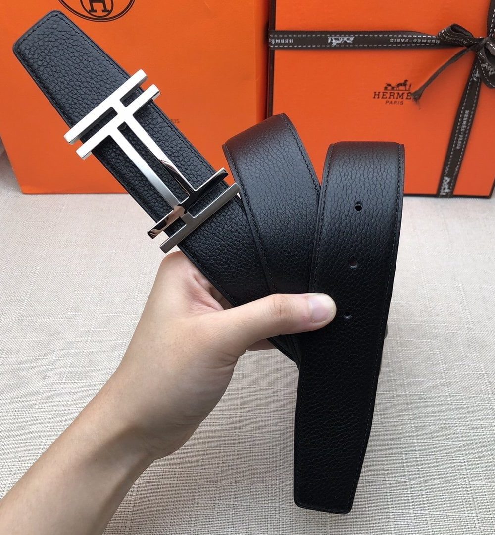 1:1 Replica Hermes H Belt Buckle & Reversible Black For Women, Women Belt