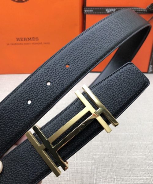 1:1 Replica Hermes H Belt Buckle & Reversible Black For Women, Women Belt