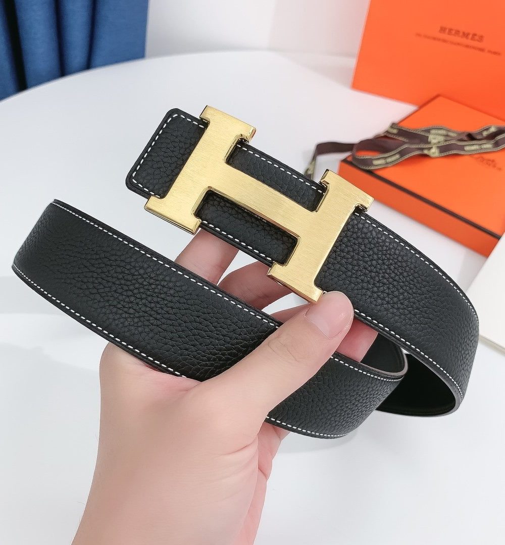 1:1 Replica Hermes H Belt Buckle & Reversible Black For Women, Women Belt