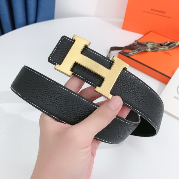 1:1 Replica Hermes H Belt Buckle & Reversible Black For Women, Women Belt
