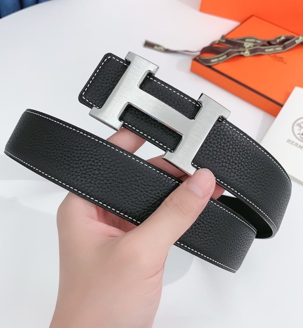 1:1 Replica Hermes H Belt Buckle & Reversible Black For Women, Women Belt