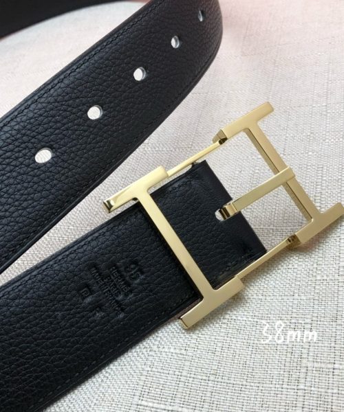 1:1 Replica Hermes H Belt Buckle & Reversible Black For Women, Women Belt
