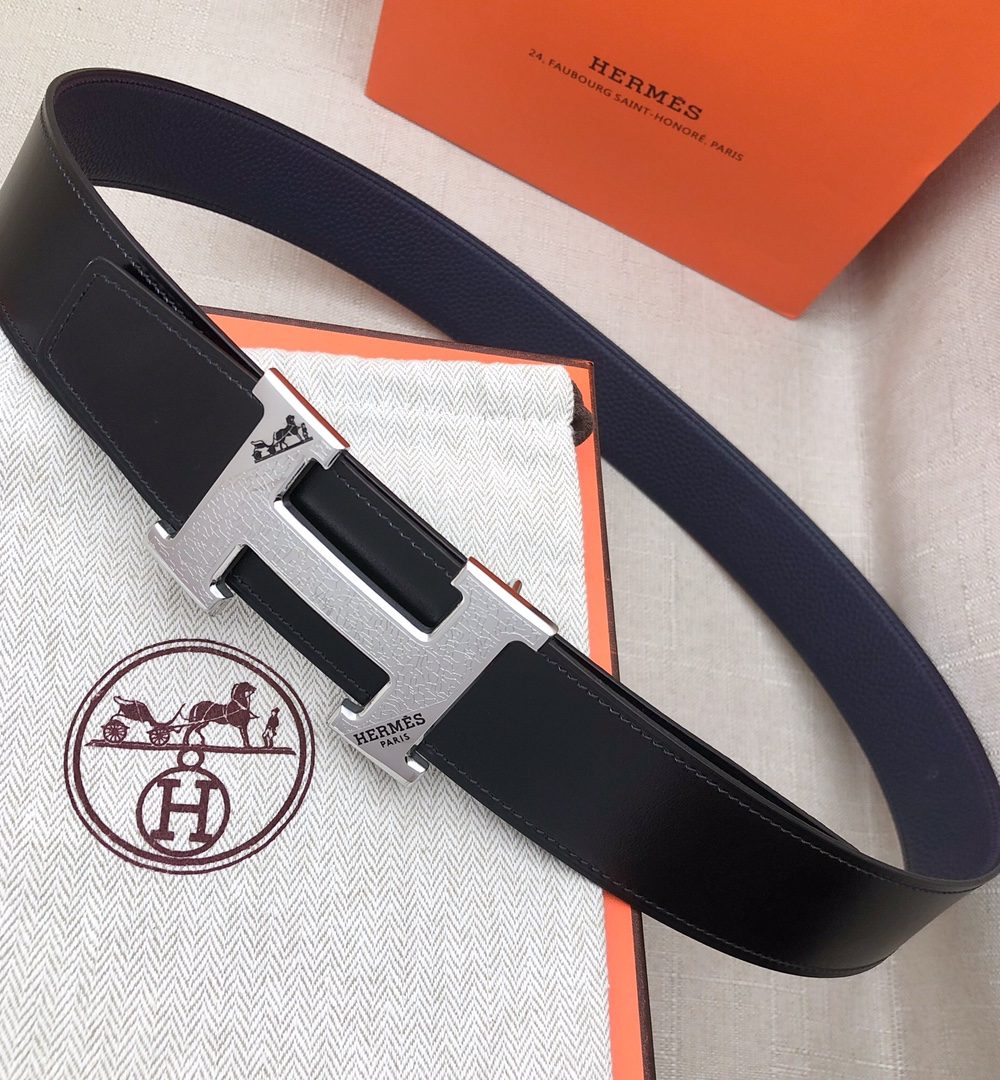 1:1 Replica Hermes H Belt Buckle & Reversible Blue For Women, Women Belt