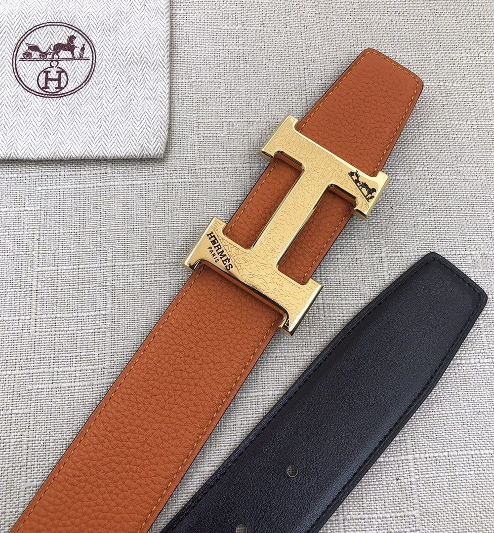 1:1 Replica Hermes H Belt Buckle & Reversible Brown For Women, Women Belt