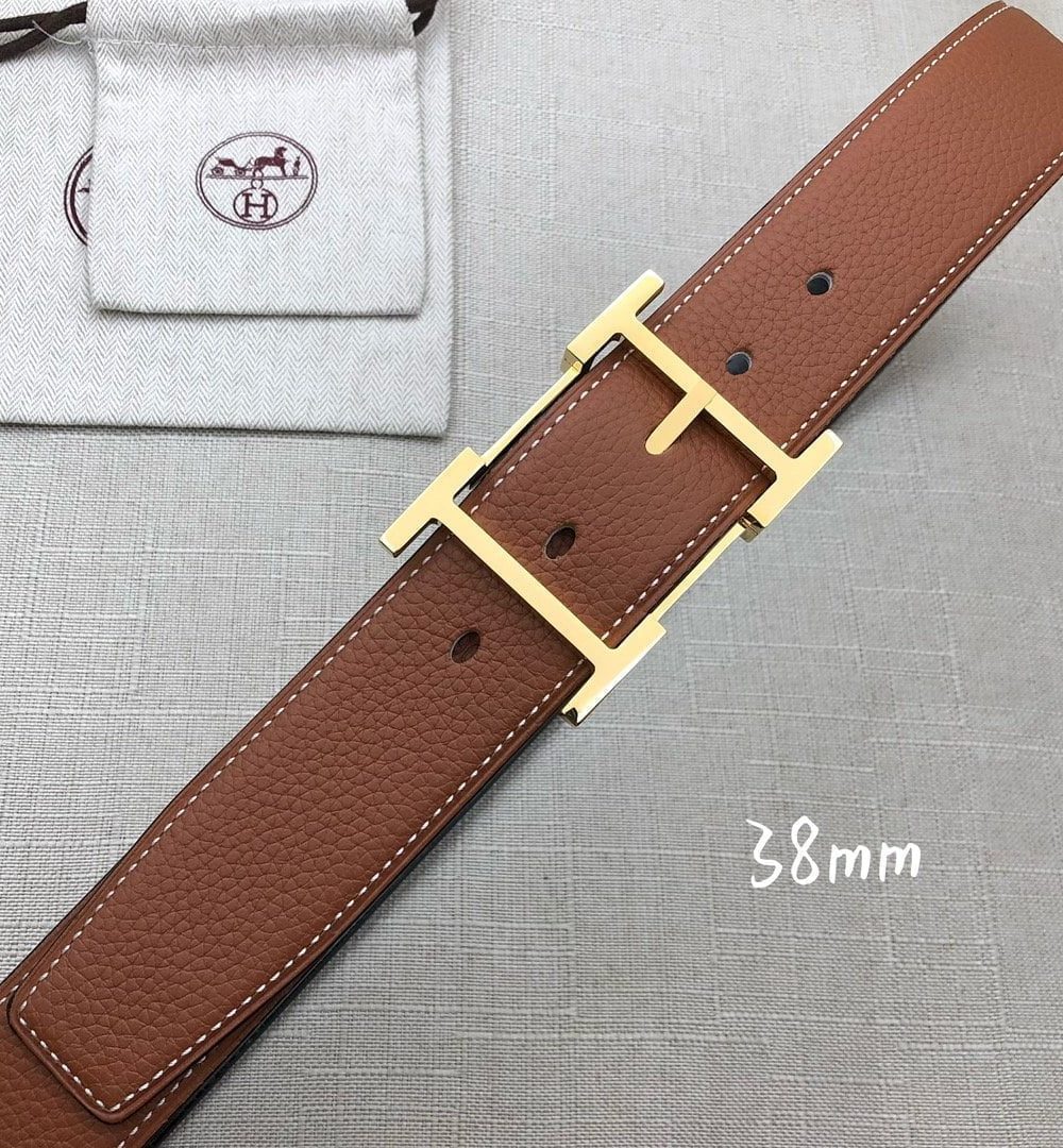 1:1 Replica Hermes H Belt Buckle & Reversible Brown For Women, Women Belt