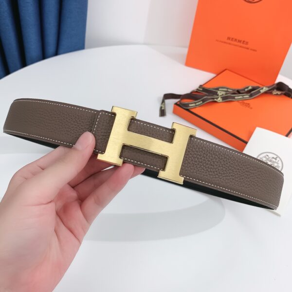 1:1 Replica Hermes H Belt Buckle & Reversible Brown For Women, Women Belt