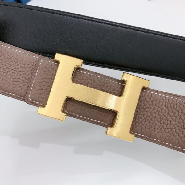 1:1 Replica Hermes H Belt Buckle & Reversible Brown For Women, Women Belt