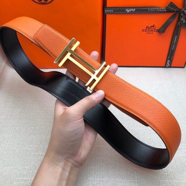 1:1 Replica Hermes H Belt Buckle & Reversible Brown For Women, Women Belt