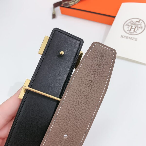 1:1 Replica Hermes H Belt Buckle & Reversible Brown For Women, Women Belt