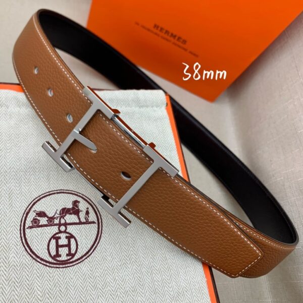 1:1 Replica Hermes H Belt Buckle & Reversible Brown For Women, Women Belt