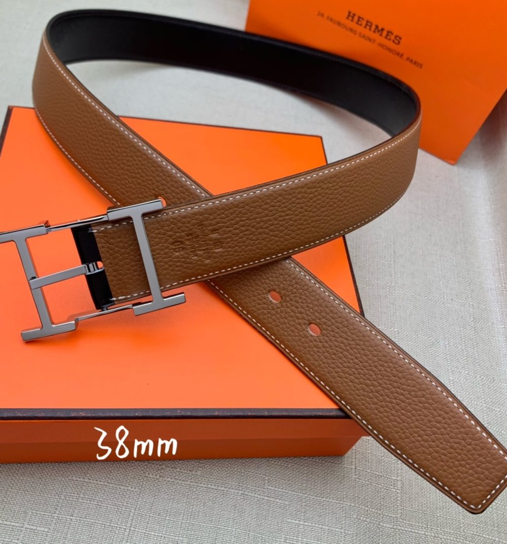 1:1 Replica Hermes H Belt Buckle & Reversible Brown For Women, Women Belt