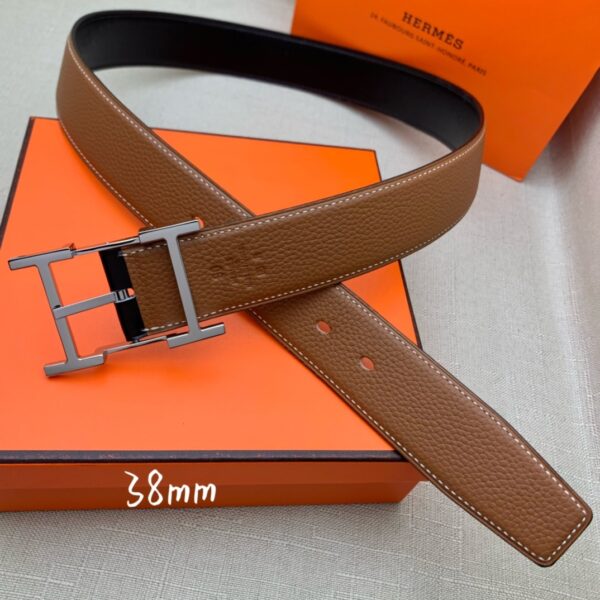 1:1 Replica Hermes H Belt Buckle & Reversible Brown For Women, Women Belt