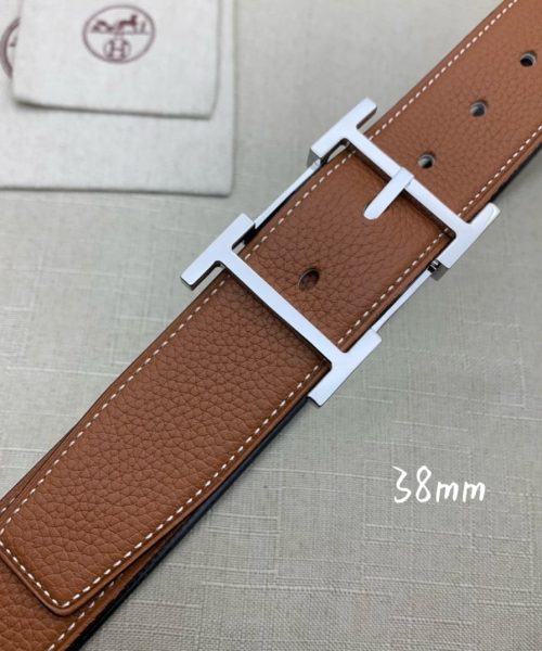 1:1 Replica Hermes H Belt Buckle & Reversible Brown For Women, Women Belt