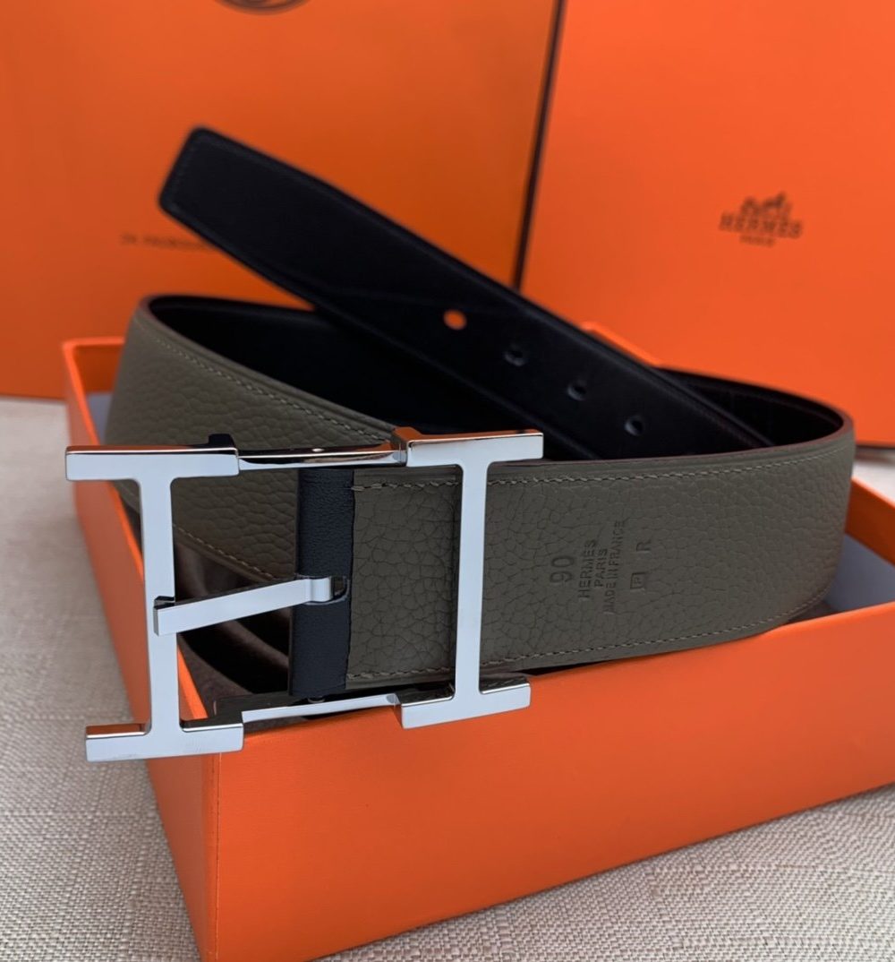 1:1 Replica Hermes H Belt Buckle & Reversible Brown For Women, Women Belt