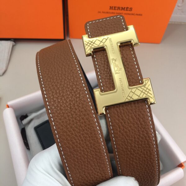 1:1 Replica Hermes H Belt Buckle & Reversible Brown For Women, Women Belt