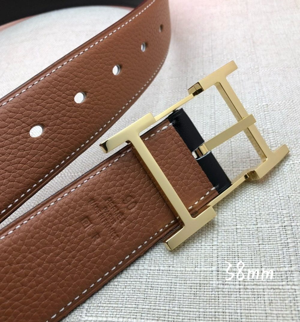 1:1 Replica Hermes H Belt Buckle & Reversible Brown For Women, Women Belt