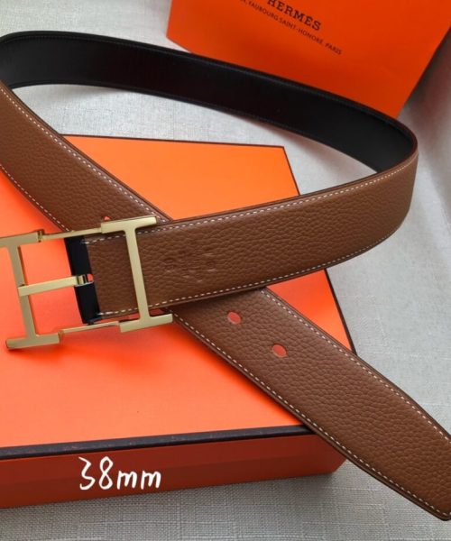 1:1 Replica Hermes H Belt Buckle & Reversible Brown For Women, Women Belt