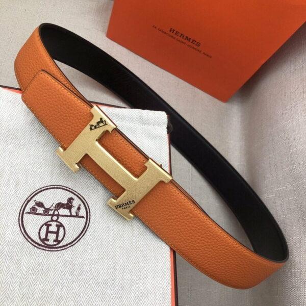 1:1 Replica Hermes H Belt Buckle & Reversible Brown For Women, Women Belt