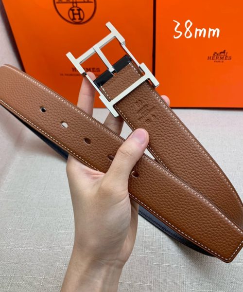 1:1 Replica Hermes H Belt Buckle & Reversible Brown For Women, Women Belt