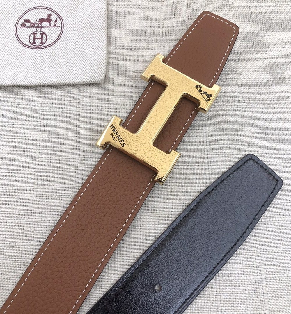 1:1 Replica Hermes H Belt Buckle & Reversible Brown For Women, Women Belt
