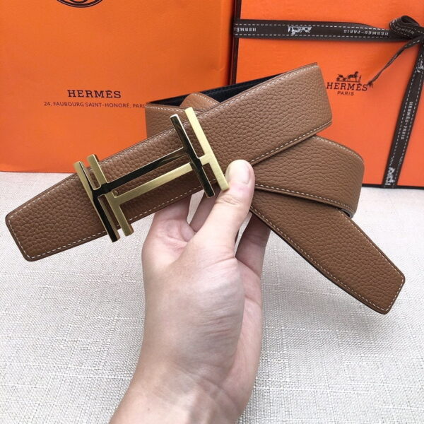 1:1 Replica Hermes H Belt Buckle & Reversible Brown For Women, Women Belt