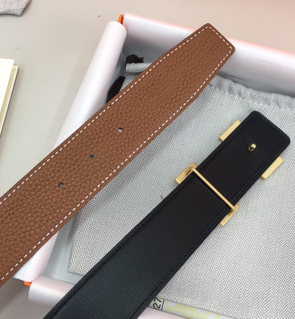1:1 Replica Hermes H Belt Buckle & Reversible Brown For Women, Women Belt