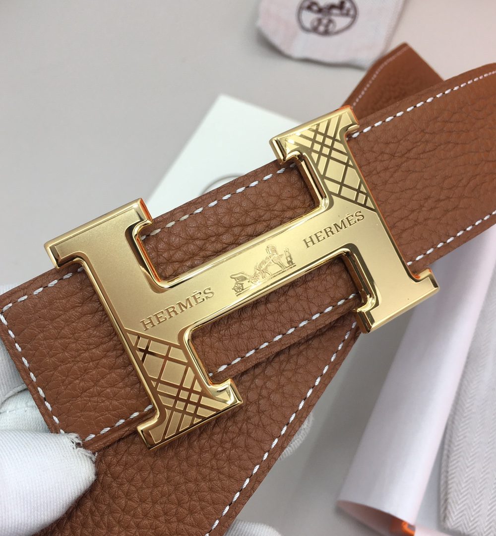 1:1 Replica Hermes H Belt Buckle & Reversible Brown For Women, Women Belt
