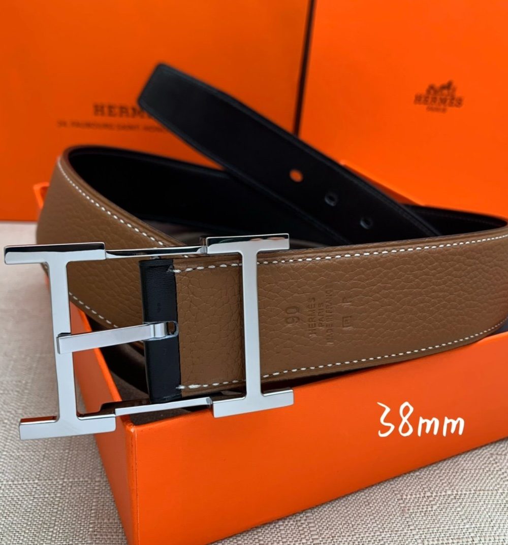 1:1 Replica Hermes H Belt Buckle & Reversible Brown For Women, Women Belt