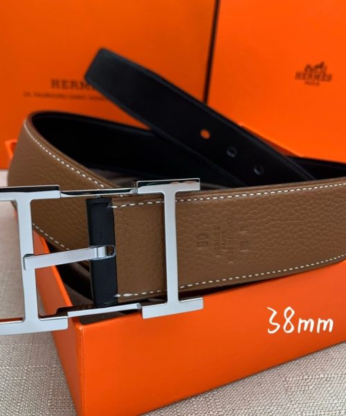 1:1 Replica Hermes H Belt Buckle & Reversible Brown For Women, Women Belt