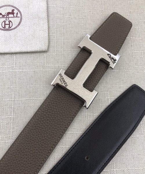 1:1 Replica Hermes H Belt Buckle & Reversible Brown For Women, Women Belt