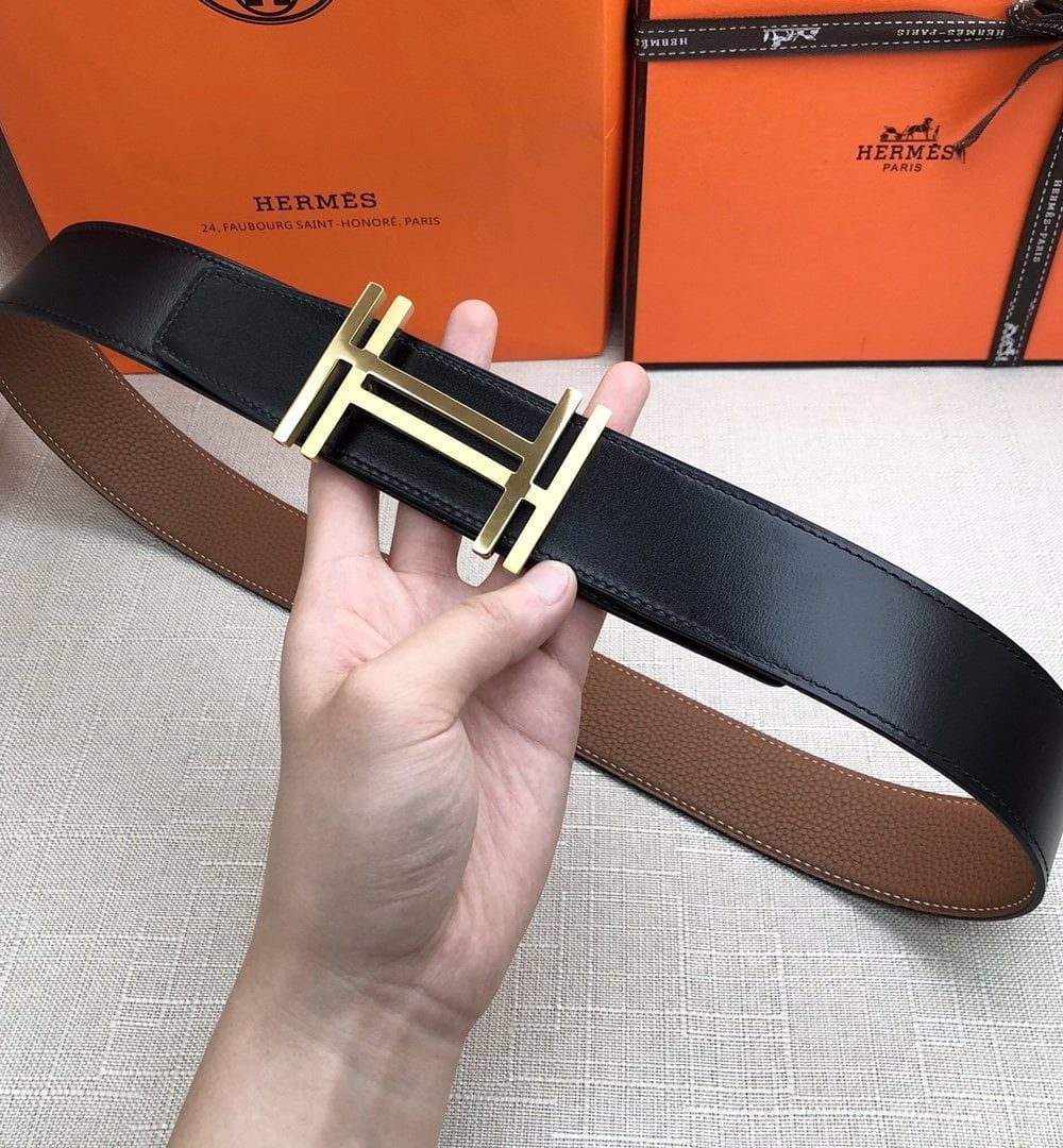 1:1 Replica Hermes H Belt Buckle & Reversible Brown For Women, Women Belt