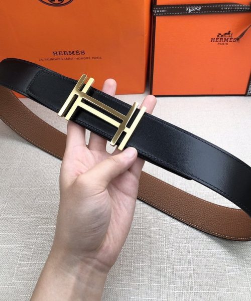 1:1 Replica Hermes H Belt Buckle & Reversible Brown For Women, Women Belt
