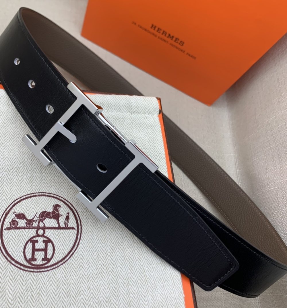 1:1 Replica Hermes H Belt Buckle & Reversible Brown For Women, Women Belt