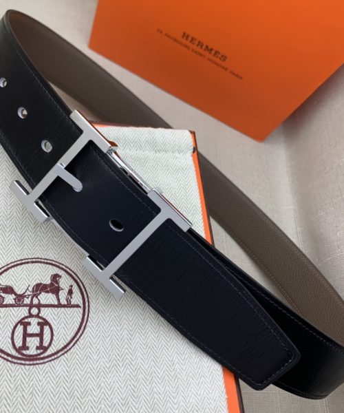 1:1 Replica Hermes H Belt Buckle & Reversible Brown For Women, Women Belt