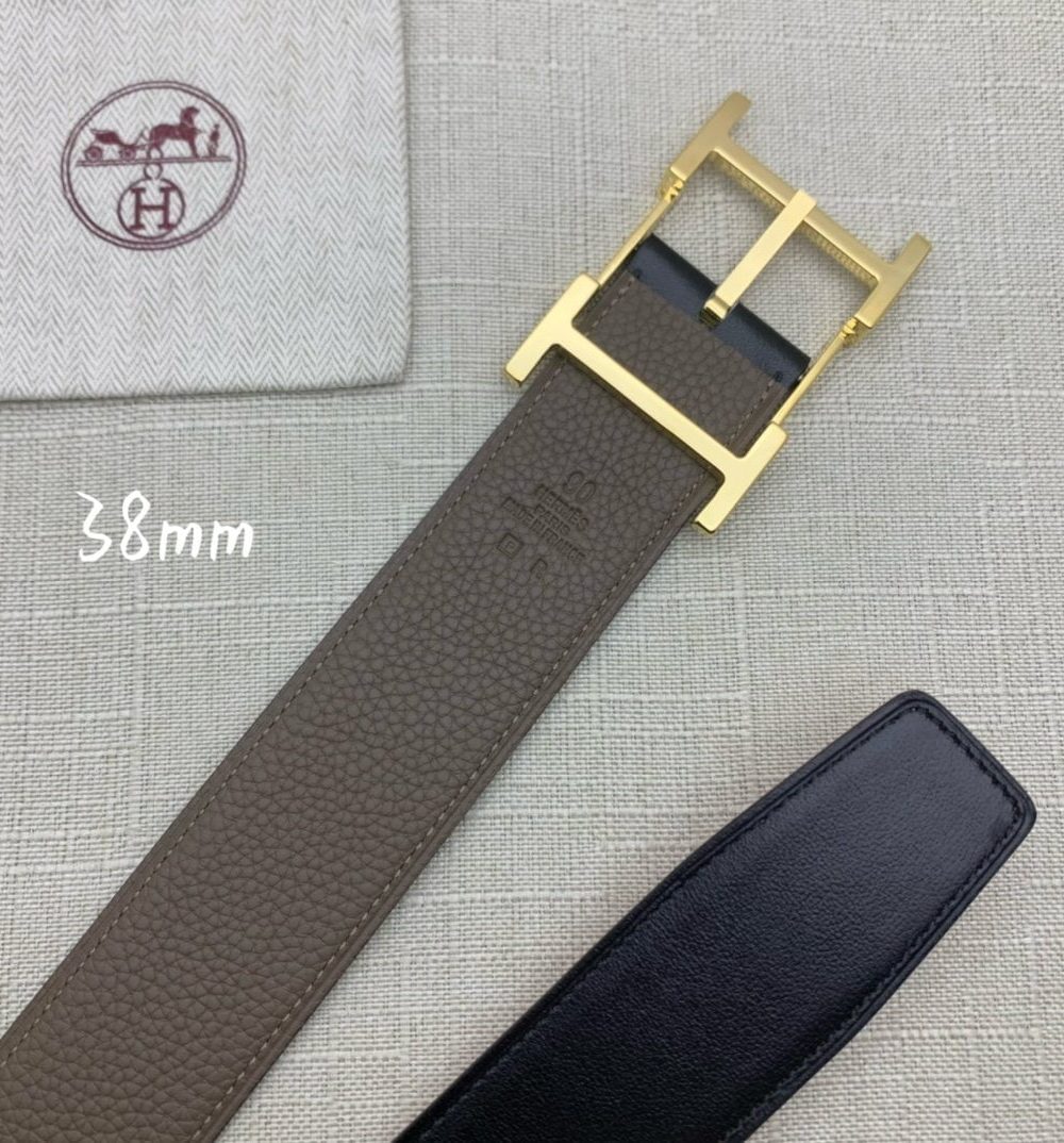 1:1 Replica Hermes H Belt Buckle & Reversible Brown For Women, Women Belt