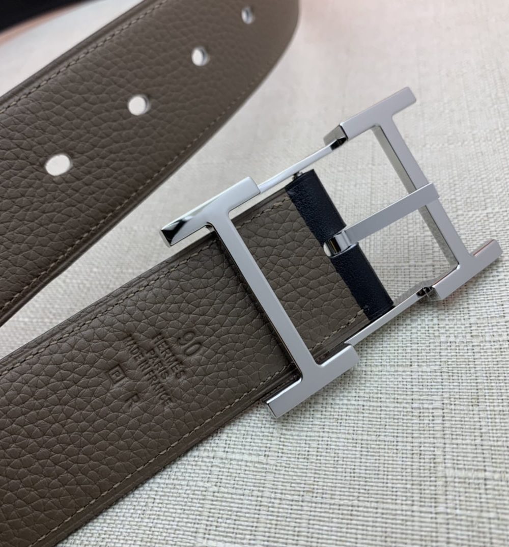 1:1 Replica Hermes H Belt Buckle & Reversible Brown For Women, Women Belt