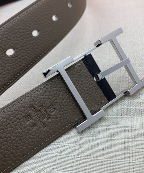 1:1 Replica Hermes H Belt Buckle & Reversible Brown For Women, Women Belt