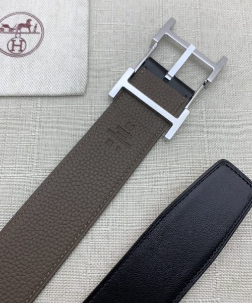 1:1 Replica Hermes H Belt Buckle & Reversible Brown For Women, Women Belt