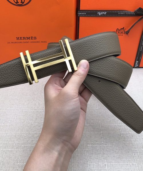 1:1 Replica Hermes H Belt Buckle & Reversible Brown For Women, Women Belt