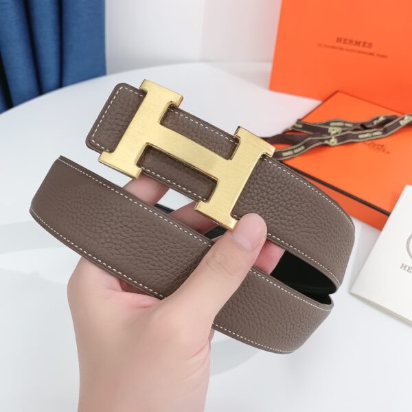 1:1 Replica Hermes H Belt Buckle & Reversible Brown For Women, Women Belt
