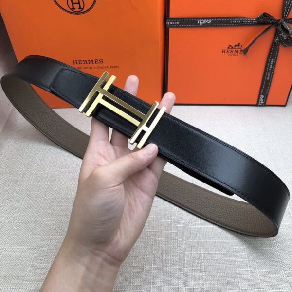 1:1 Replica Hermes H Belt Buckle & Reversible Brown For Women, Women Belt