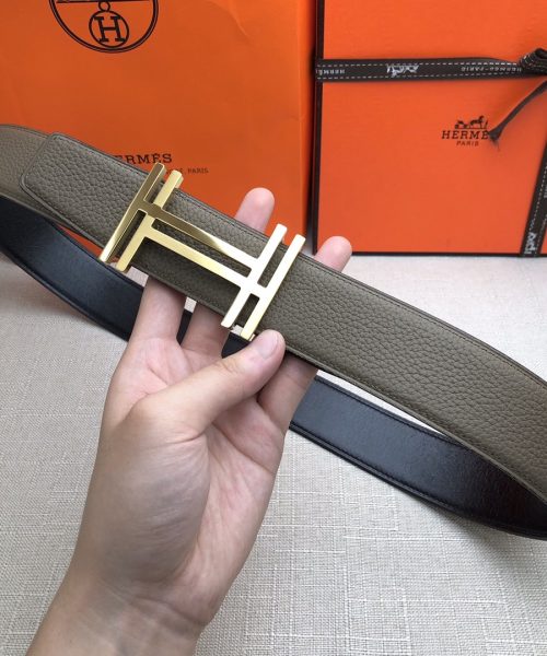 1:1 Replica Hermes H Belt Buckle & Reversible Brown For Women, Women Belt