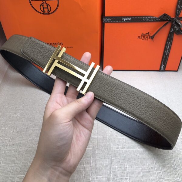 1:1 Replica Hermes H Belt Buckle & Reversible Brown For Women, Women Belt