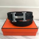 1:1 Replica Hermes H Belt Buckle With Hermes Logo & Reversible Black For Women, Women Belt